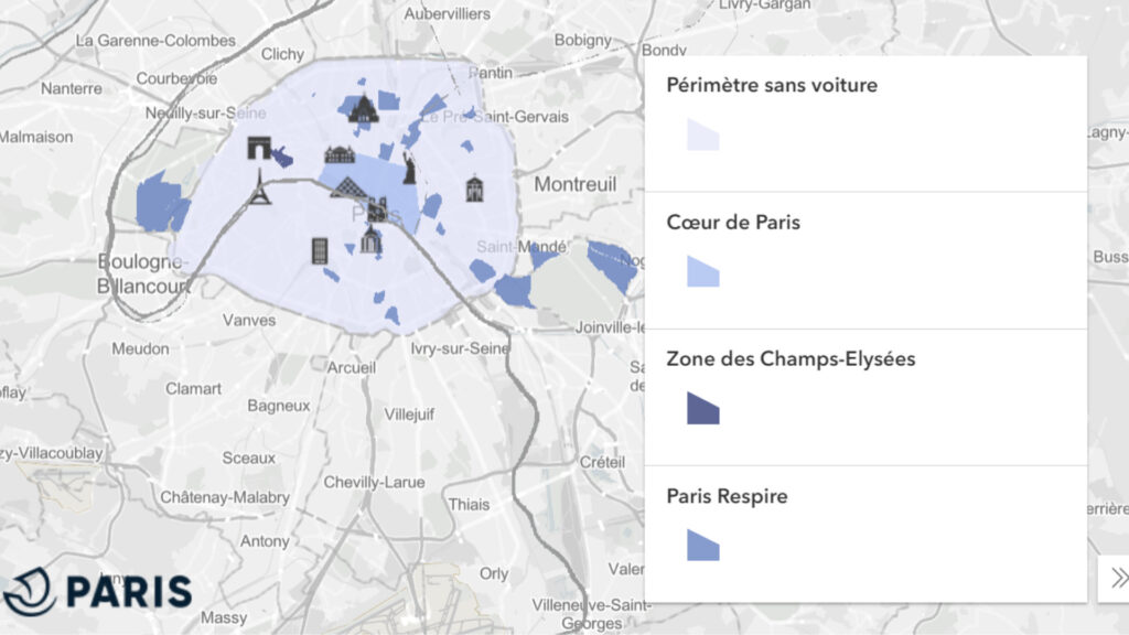 La carte de l'évènement // Source : Mairie de Paris