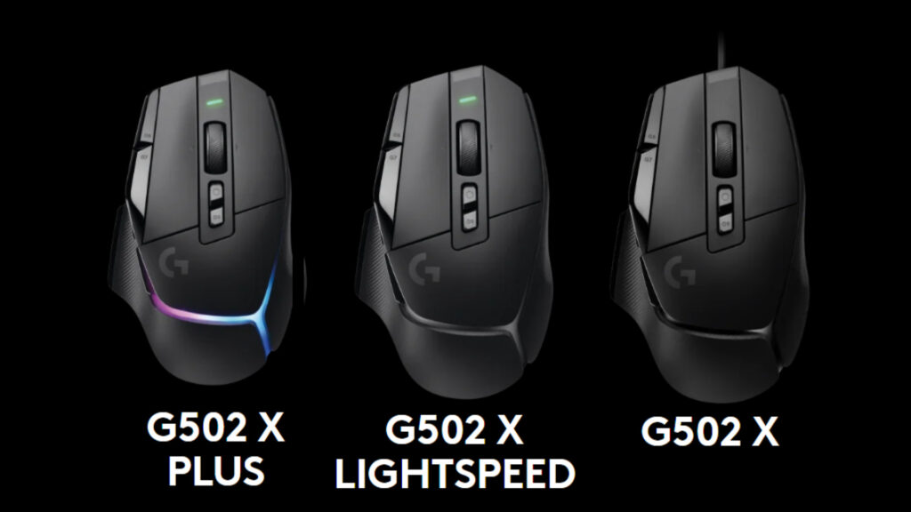 Plusieurs modèles de G502 X sont dispnibles // Source : Logitech