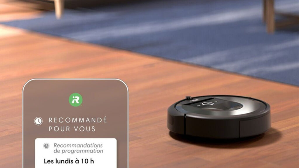 Le Roomba i8+ vous proposera des suggestyion de nettoyage // Source : iRobot