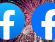 Le logo de Facebook, avant/après. // Source : Numerama