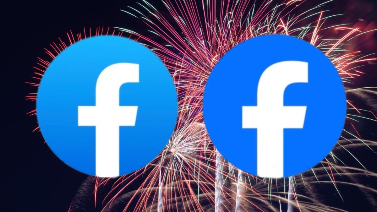 Le logo de Facebook, avant/après. // Source : Numerama