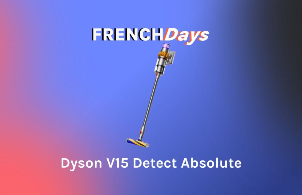 Le Dyson V15 Detect Absolute est l'un des meilleurs aspirateurs balais // Source : montage Numerama