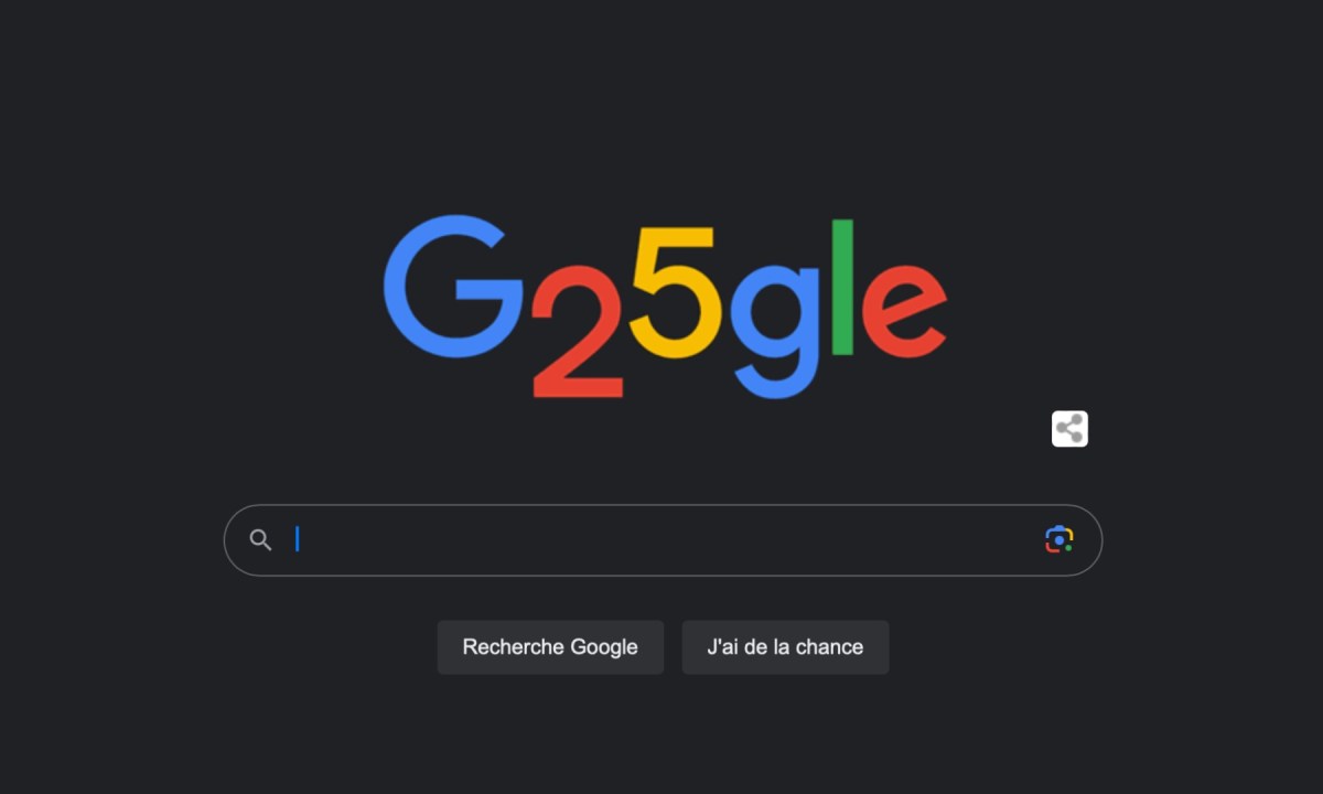 Google 25 ans // Source : Google