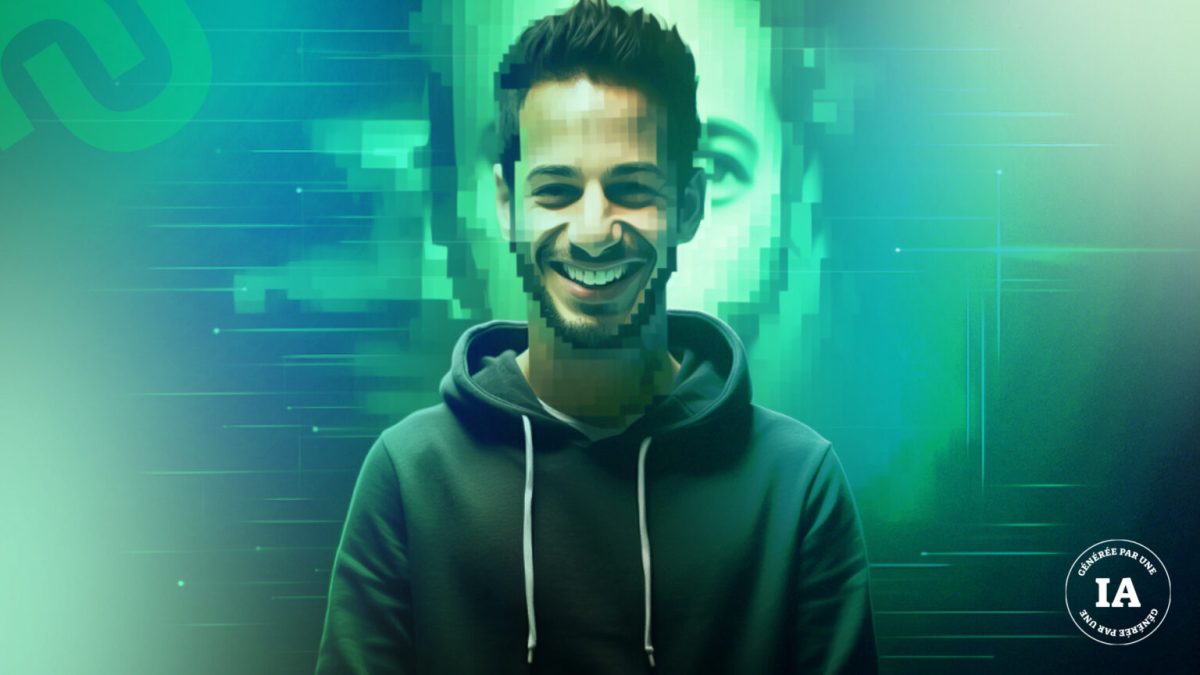 Hamza Bendelladj. // Source : Midjourney ; retravaillé par Claire Brakeh pour Humanoid