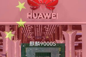 Chine et semi-conducteurs - SMIC 7nm Mate 60 Pro // Source : Photo : stand Huawei au MWC 2023 ©Adrian BRANCO