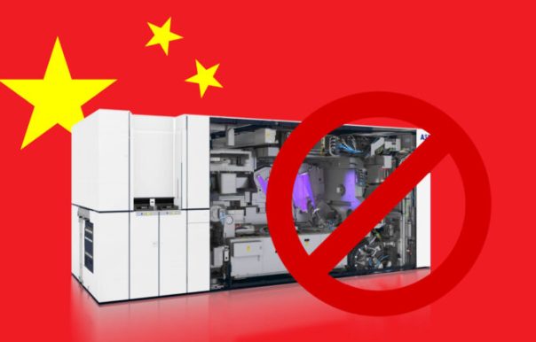 Les scanners (ou steppers) sont les machines qui gravent les plans des puces sur les wafers. Et pour graver les circuits les plus fins, il n'y a que les machines d'ASML. Interdites de vente à la Chine.