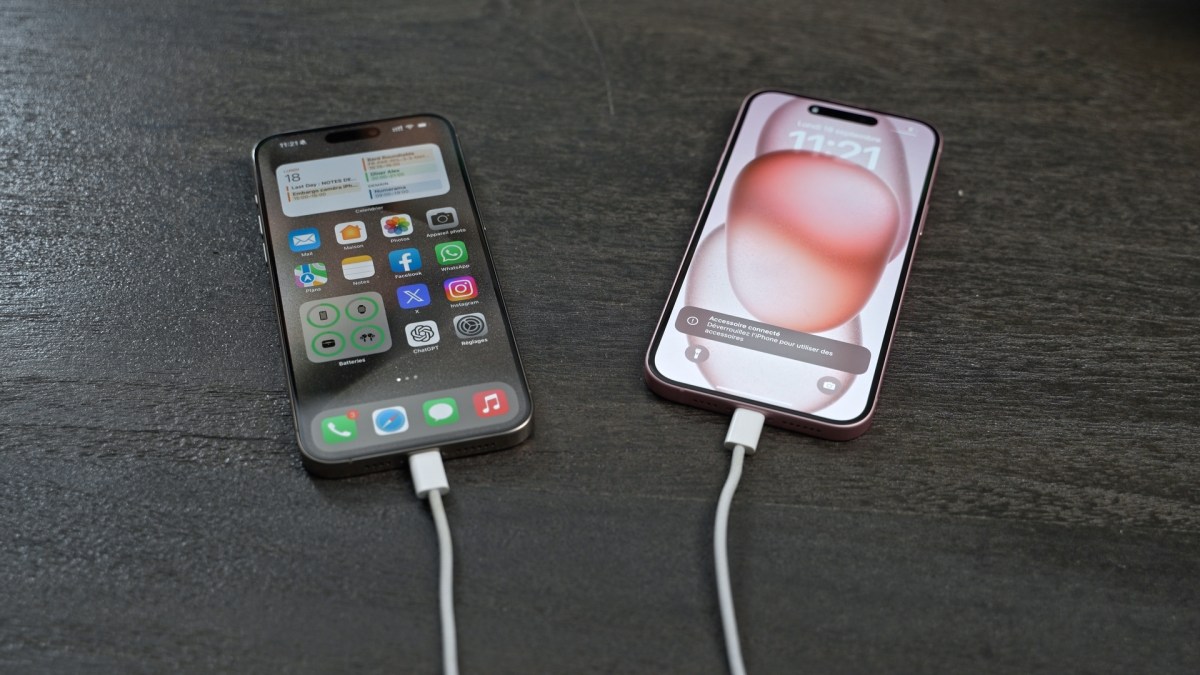 iPhone 15 et iPhone 15 Plus // Source : Thomas Ancelle / Numerama