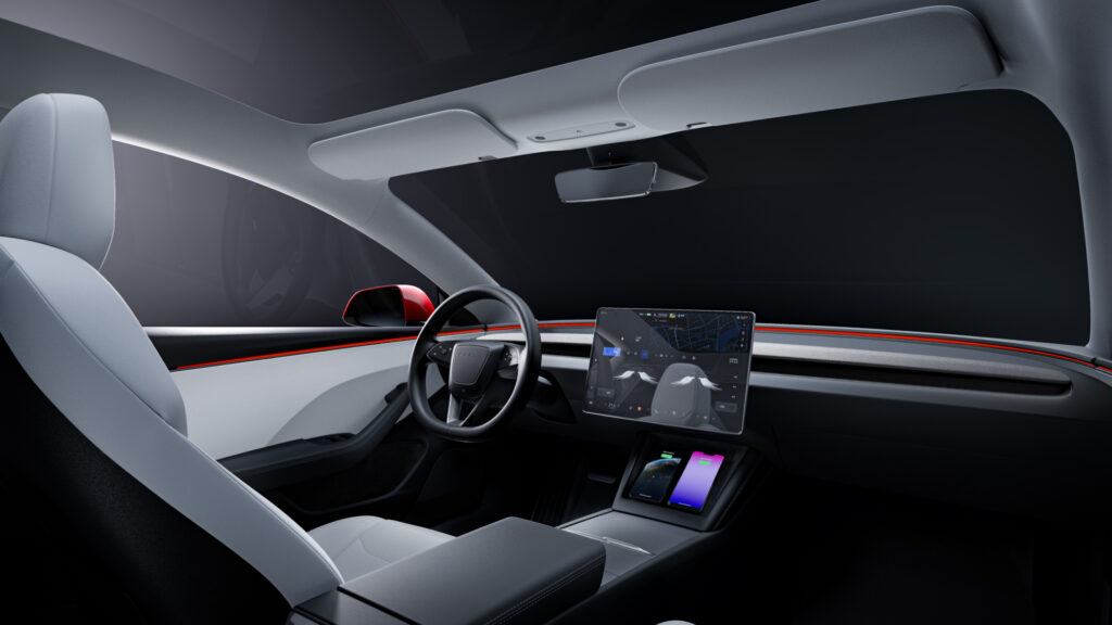 Intérieur de la Tesla Model 3 (2023) // Source : Tesla