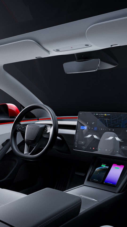 Intérieur de la Tesla Model 3 (2023) // Source : Tesla