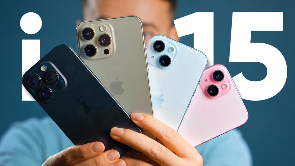 La famille des iPhone 15. // Source : Numerama