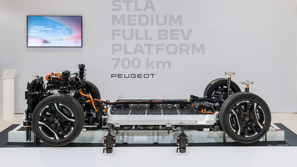 Plateforme STLA Medium // Source : Peugeot