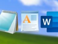 Microsoft NotePad, WordPad et Word. // Source : Microsoft