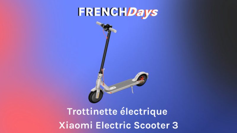 La trottinette Scooter 3 de Xiaomi est plus intéressante pour les French Days