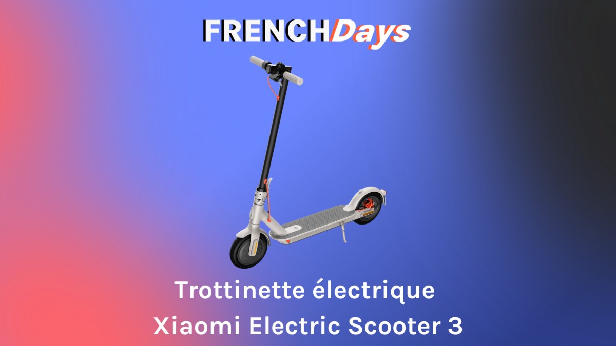 Trottinette électrique Xiaomi Mi Electric Scooter 3 // Source : Numerama