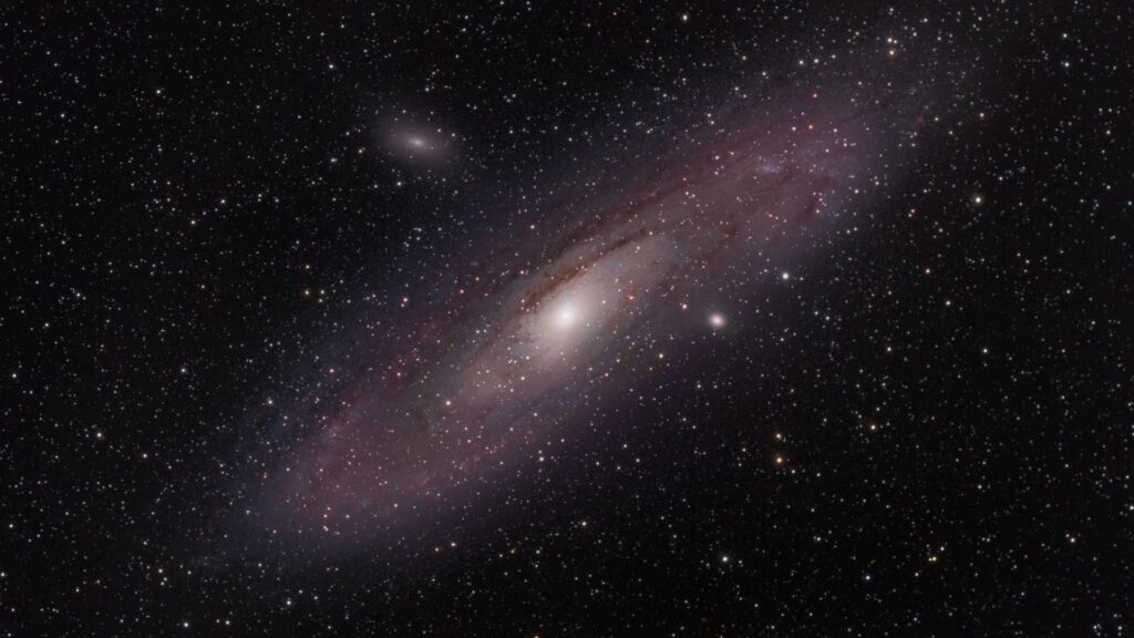 Galáxia de Andrômeda.  // Fonte: Canva