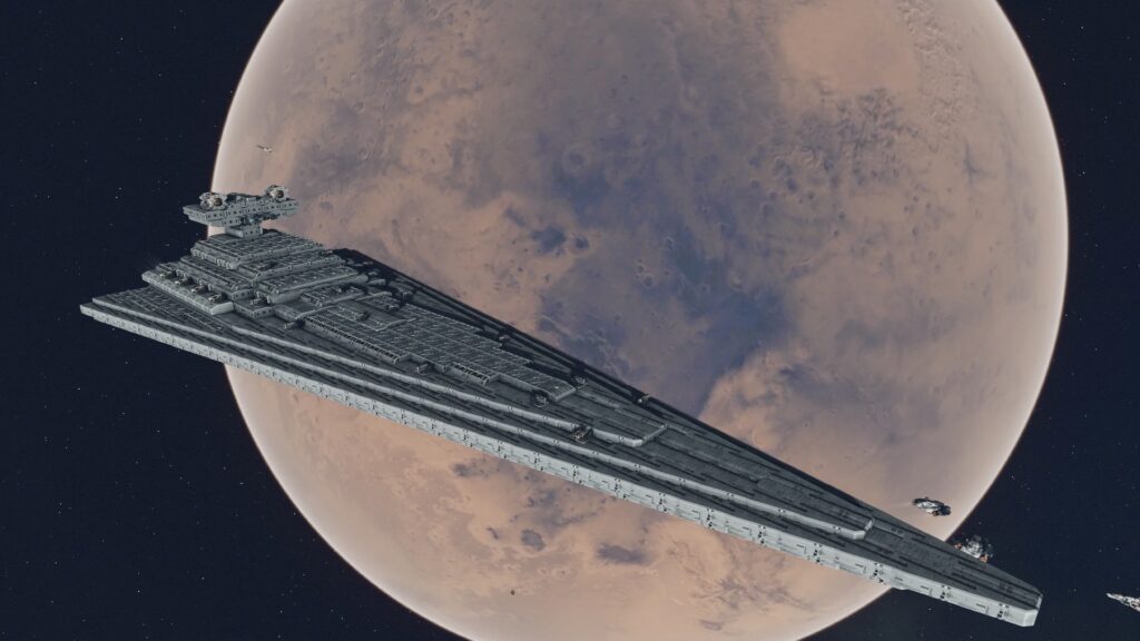 L’Imperial Star Destroyer dans Starfield // Source : Reddit