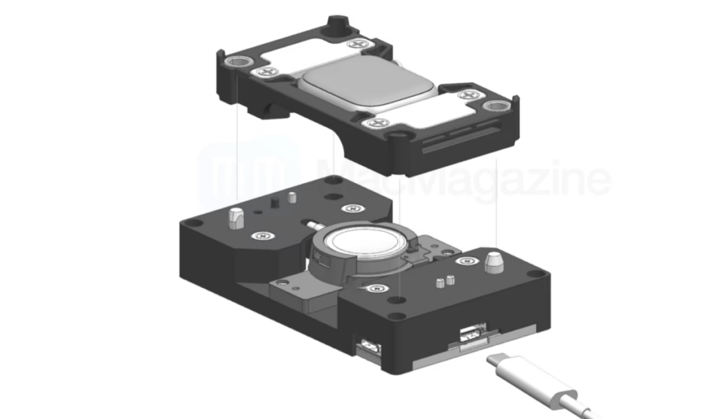 Voilà à quoi ressemblerait le dock 60,5 GHz de l'Apple Watch.