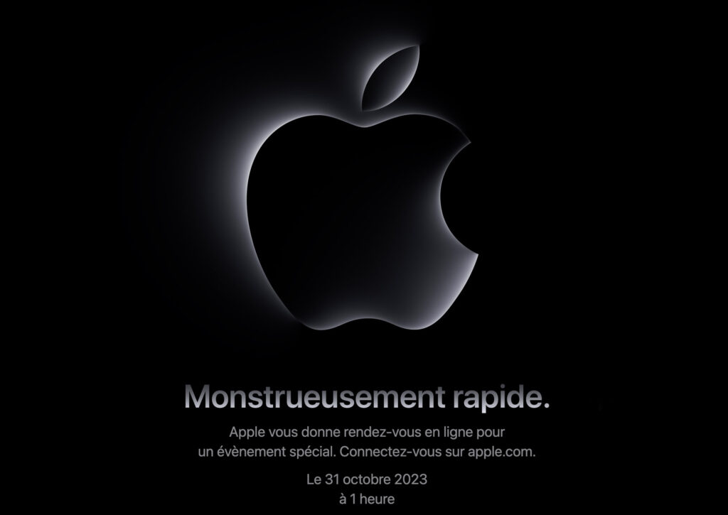 L'invitation d'Apple.