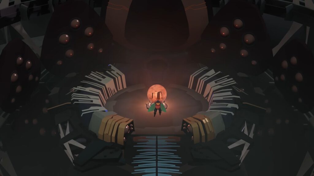 Dans Cocoon, on se déplace d'uivers en univers dans une sphère // Source : montage Numerama Dans Cocoon, on se déplace d'uivers en univers dans une sphère // Source : montage Numerama