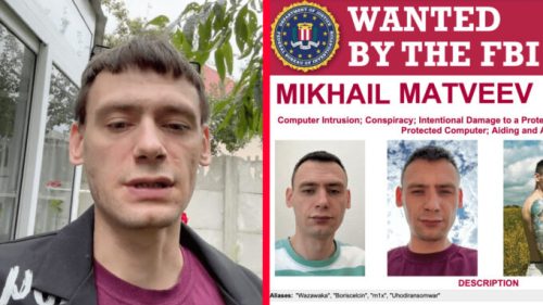 Mikhail Matveev, hacker russe recherché par le FBI. // Source : Twitter / FBI
