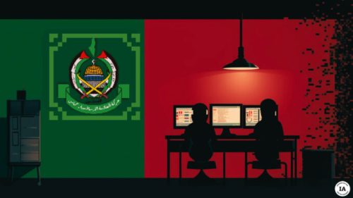 Le Hamas dispose de ses propres hackers. // Source : Numerama avec Midjourney