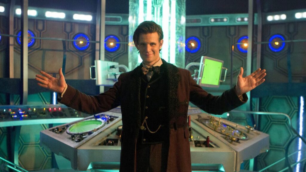 Eleven dans son TARDIS. // Source : BBC