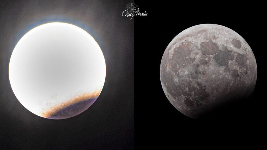 La même phase de l'éclipse, photographiée différemment. // Source : APOD/Orazio Mezzio