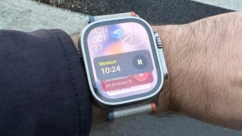 Le double pincement de doigts de l’Apple Watch Ultra 2 est génial