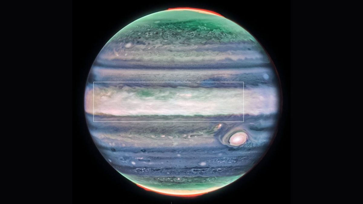 Le courant découvert sur Jupiter. // Source : Via X @esa