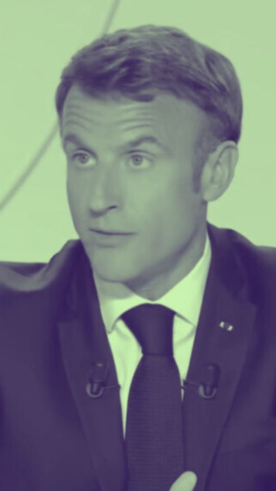 Emmanuel Macron sur TF1. // Source : TF1