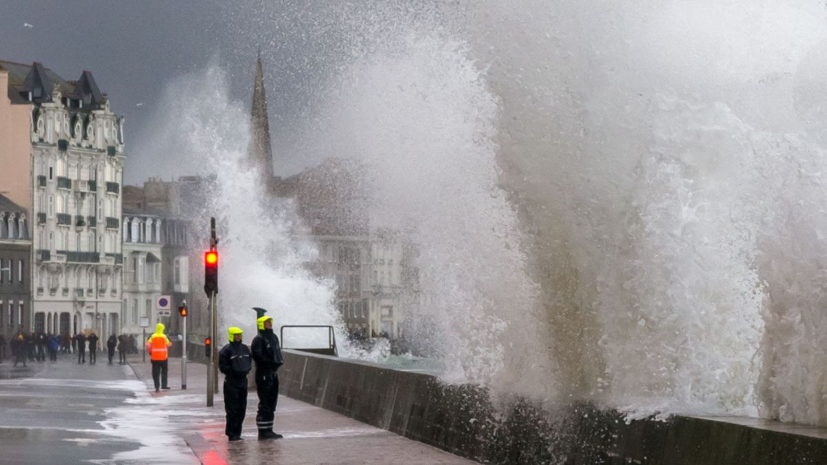 Grande marée à Saint-Malo. // Source : Flickr/CC/Steluma (photo recadrée)