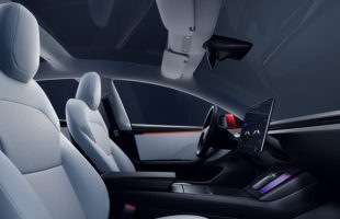 Intérieur de la nouvelle Tesla Model 3  // Source : Tesla