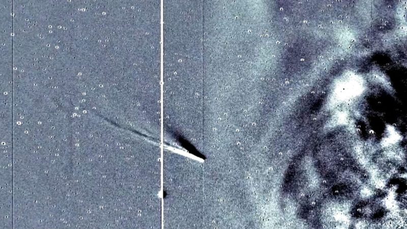 On a vu le Soleil « vaporiser » la queue de la comète Nishimura