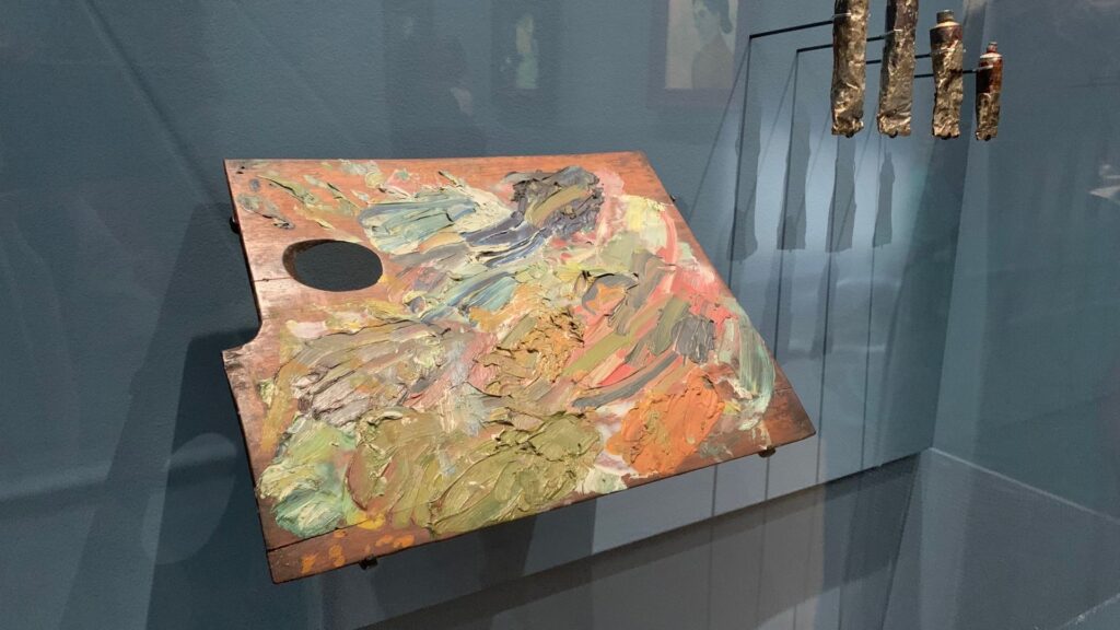 La véritable palette, telle qu'exposée au musée d'Orsay. // Source : Marcus Dupont-Besnard