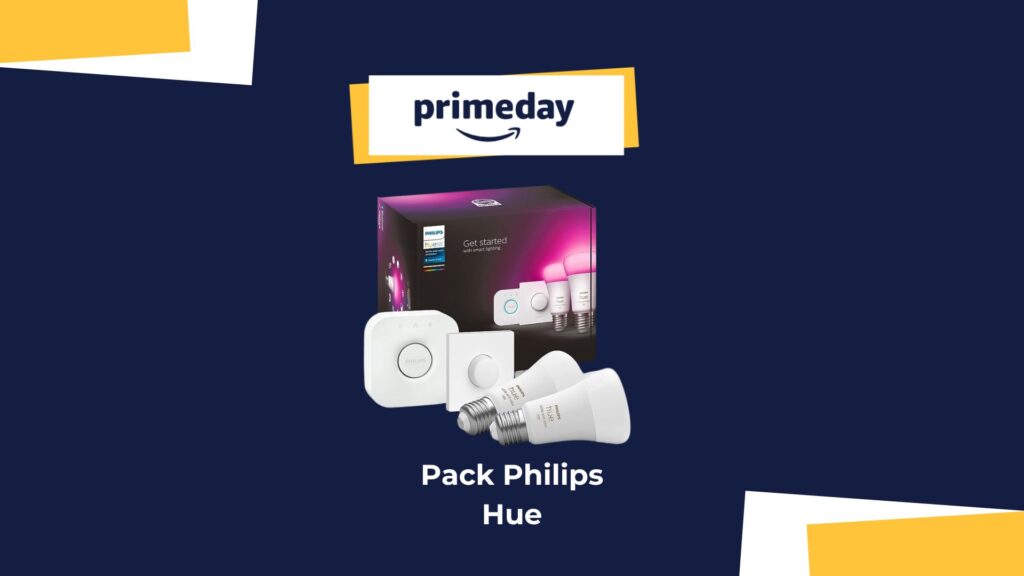 La gamme Hue fait partie des meilleures ampoules connectées et elles sont en promo pendant les Prime Day // Source : montage Numerama