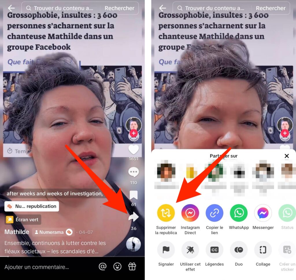 comment effacer toutes les republications tiktok
