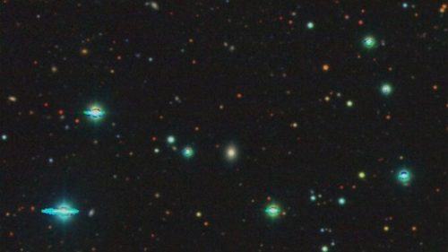 La galaxie où la supernova SN2023tyk a eu lieu. // Source : Legacy Surveys / D. Lang (Perimeter Institute) f