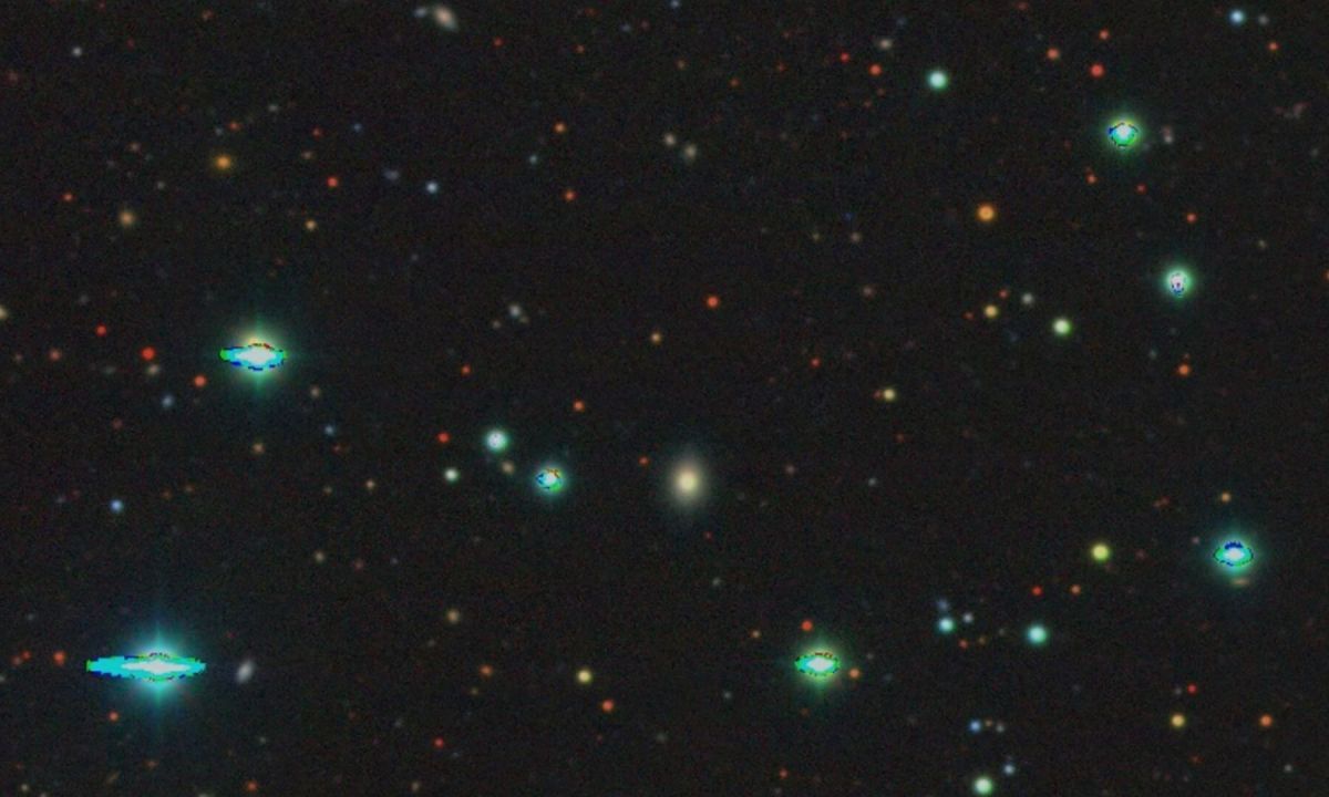 La galaxie où la supernova SN2023tyk a eu lieu. // Source : Legacy Surveys / D. Lang (Perimeter Institute) f