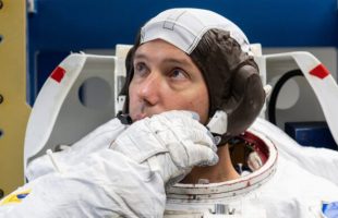 Thomas Pesquet durant un entraînement. // Source : NASA/MARKOWITZ Robert, 2020