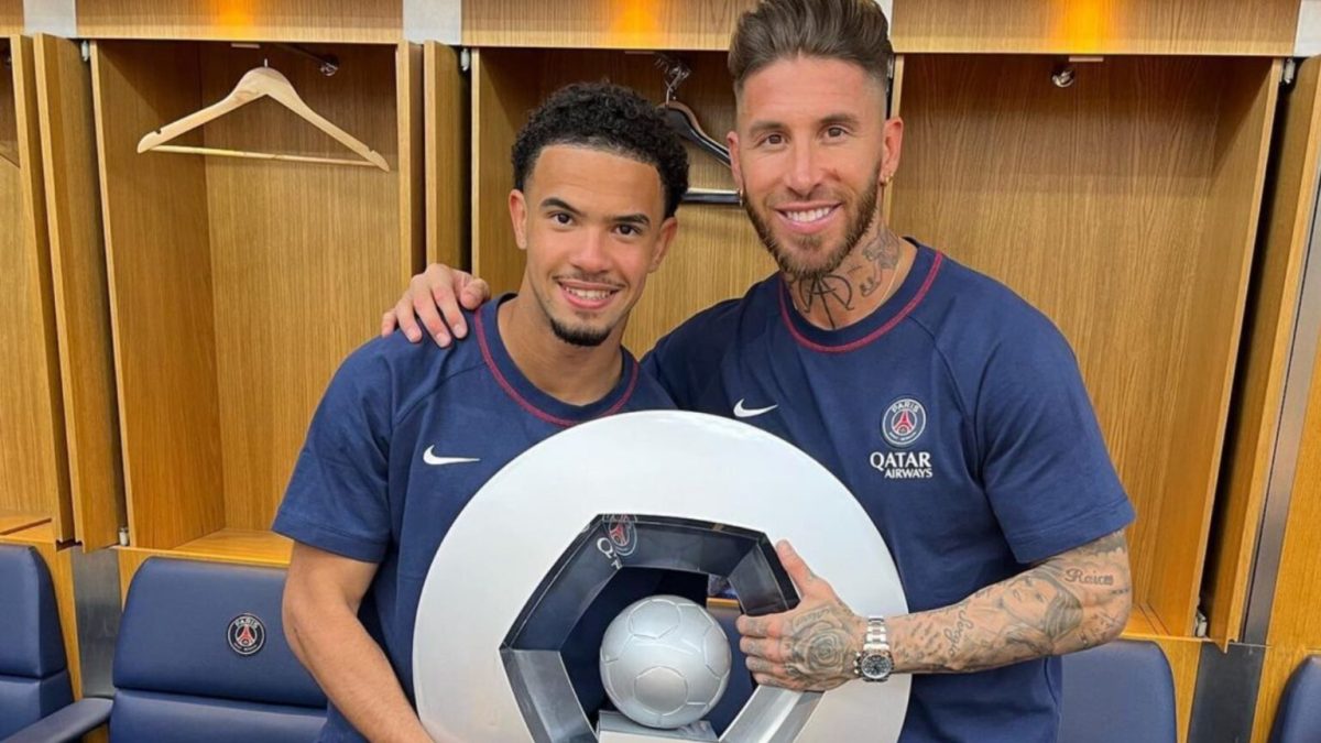 Warren Zaïre Emery et Sergio Ramos, du PSG. // Source : Instagram