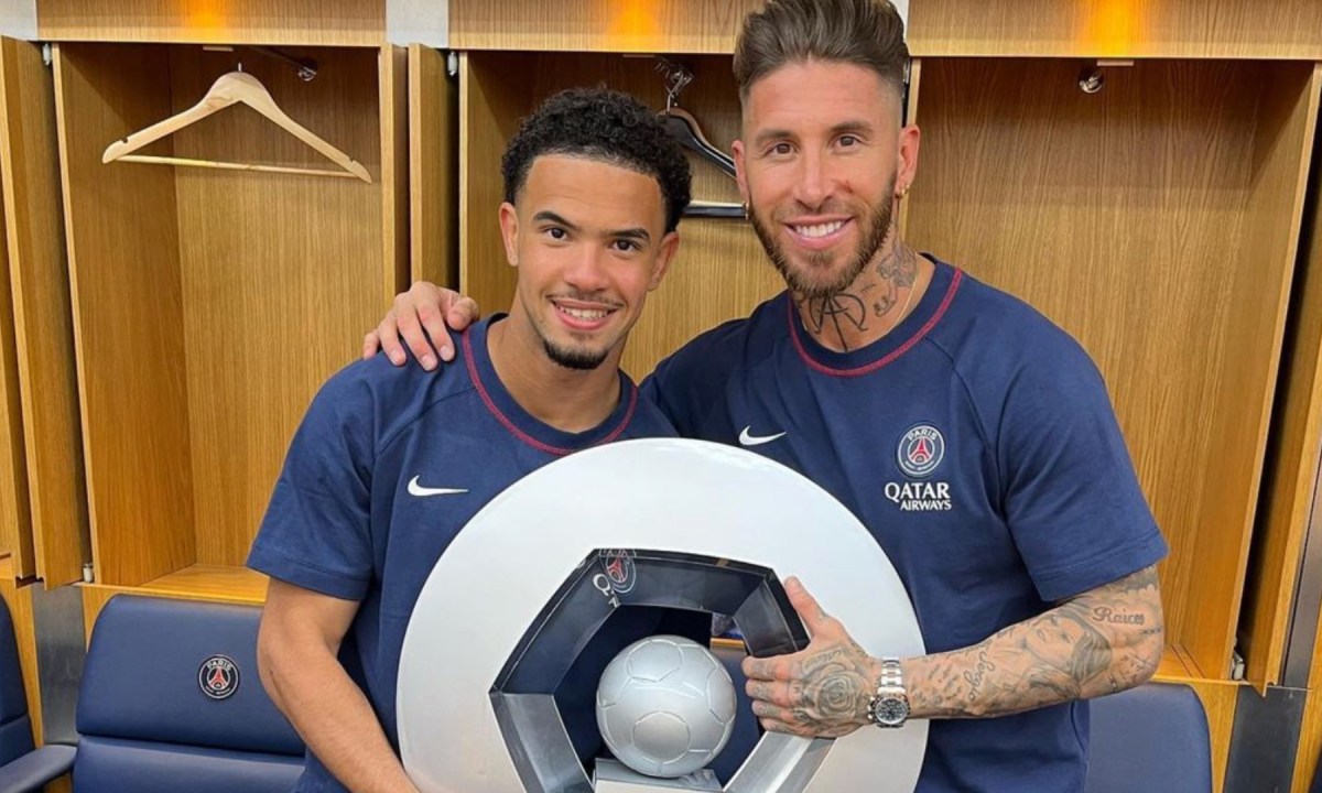 Warren Zaïre Emery et Sergio Ramos, du PSG. // Source : Instagram