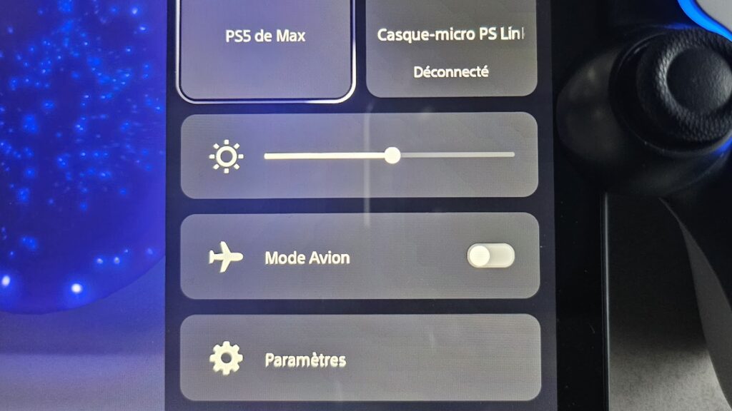 Airplane mode on PlayStation Portal // Source: Maxime Claudel for Numerama