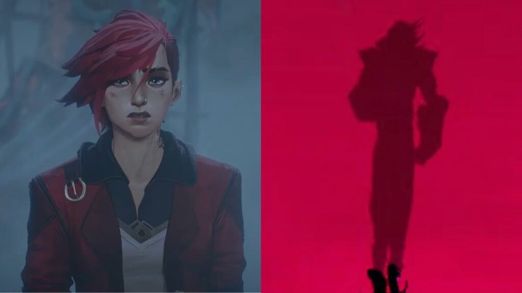 The differences in Vi's outfit suggest the worst // Source: Fortine / Netflix - Screenshot and Numerama montage