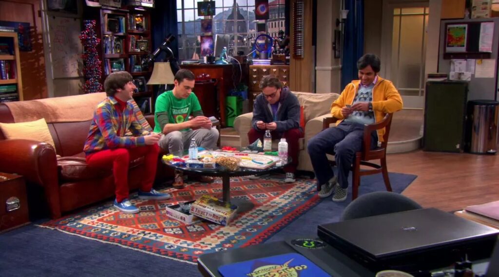 Les Aventuriers du Rail dans The Big Bang Theory