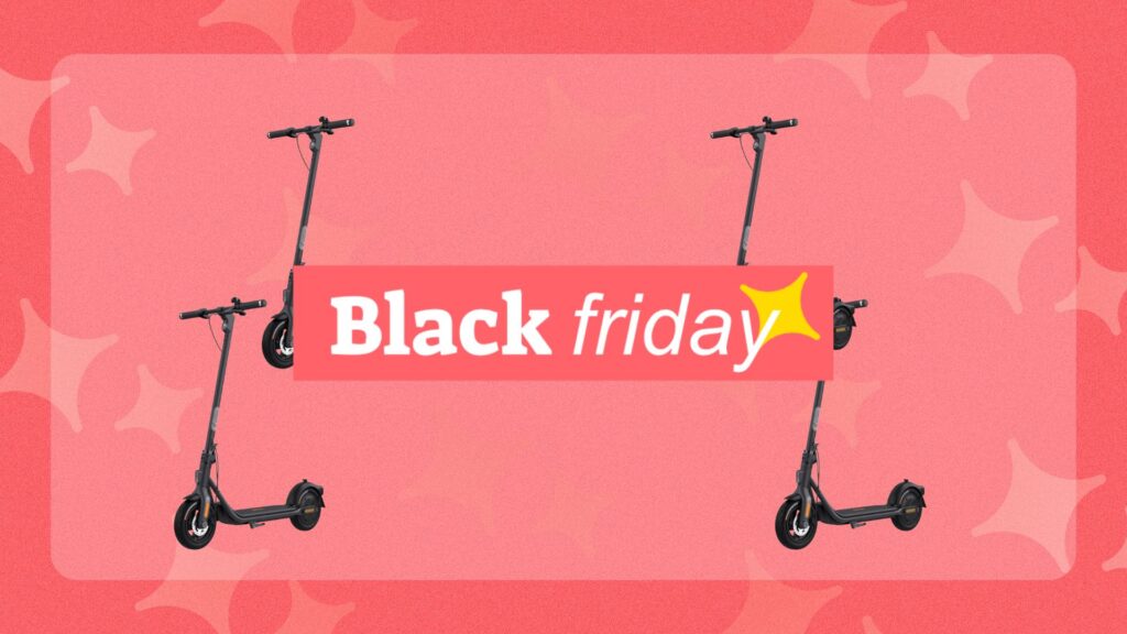 The Segway Ninebot F2 E electric scooter costs a hundred euros less during Black Friday // Source: Numerama editing
