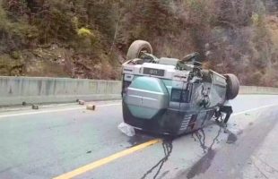 Byd YangWang U8 suite à une importante chute // Source : @TychodeFeijter