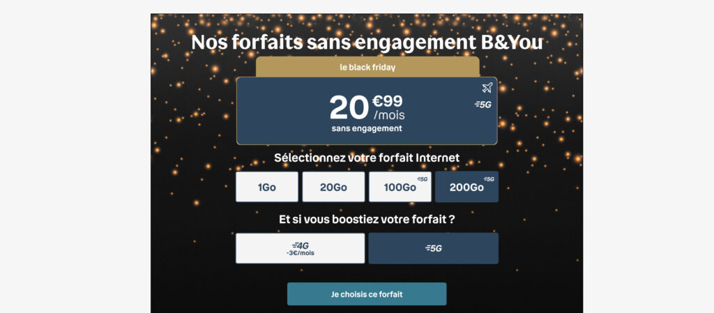 Forfait Bouygues 5G Black Friday