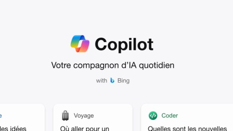 Microsoft abandonne Bing et mise sur « Copilot » pour battre ChatGPT Microsoft abandonne Bing et mise sur « Copilot » pour battre ChatGPT
