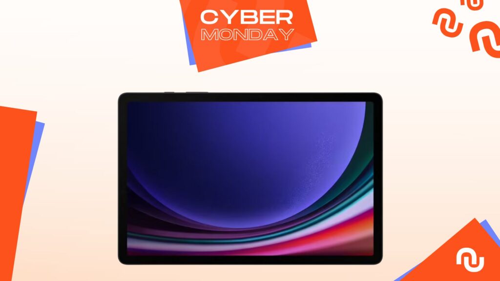 La dernière tablette de Samsung est à 549 € pendant le Cyber Monday // Source : montage Numerama