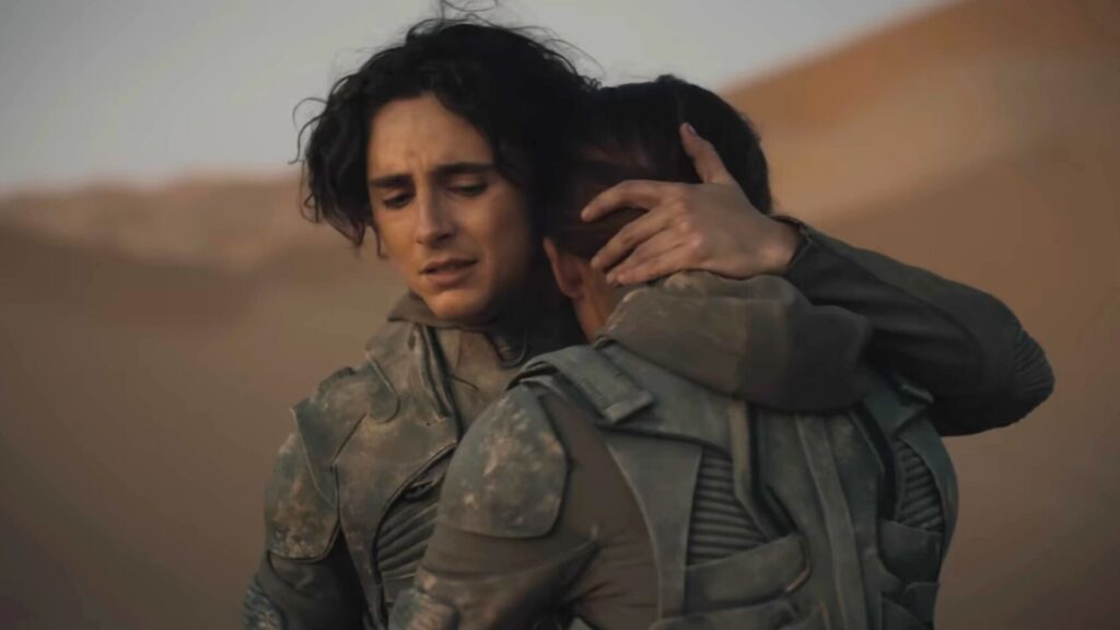 Timothée Chalamet, or Paul Atréides, in Dune 2. // Source: Warner